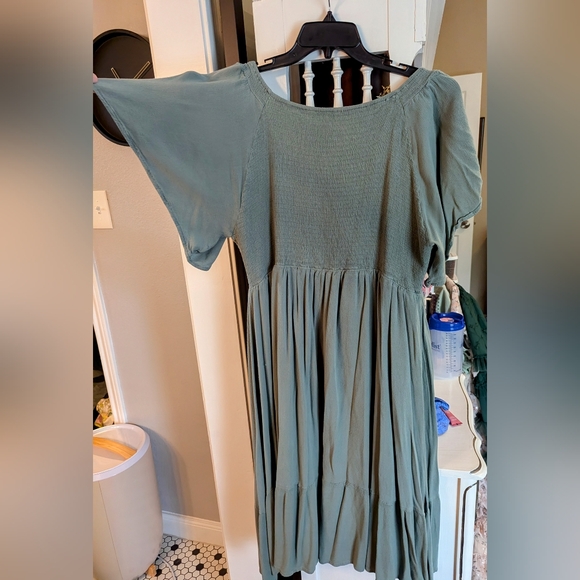 Baltic Born Monica Smocked Dress - Sage - 3X - Picture 5 of 8